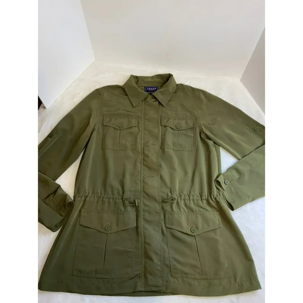 Ladies CHAPS Utility Jacket Size Medium